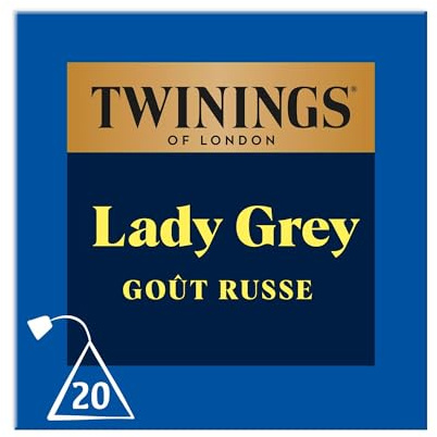 Twinings - Té ruso con sabor a bergamota y cítricos, 20 bolsas, 40 g