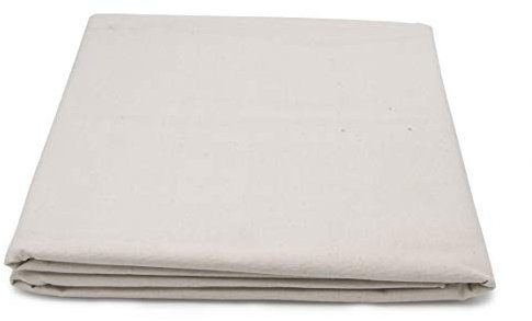 PAINTERSISTERS® Maltuch – Leinwand ungrundiert, 160cm x 5 METER Rohgewebe 200g(7 oz)/m² aus 100% Baumwolle, zum Bespannen von Keilrahmen, Malgrund Raw Cotton