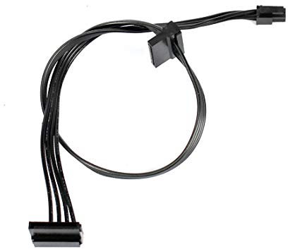 JMT Cable de alimentación de PC Mini 4 pines a SATA SSD para placa base Lenovo M410 M415 M425 B415 M610 M710 M4200R 4P a 1/Turn 2 SATA (tipo 2 45cm)