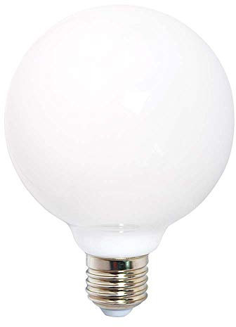 NCC-Licht Bombilla LED con filamentos Globe G120, 6 W = 60 W, E27, ópalo mate, 360°, blanco cálido, 2700 K