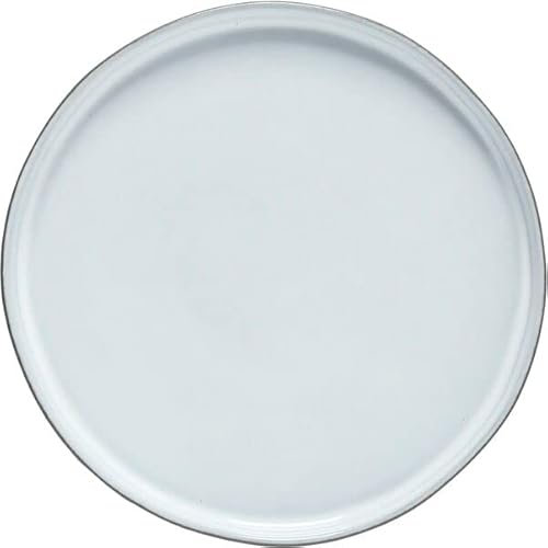 Costa Nova Lagoa Eco Gres Lot de 6 assiettes plates, blanches, diamètre : 162 mm