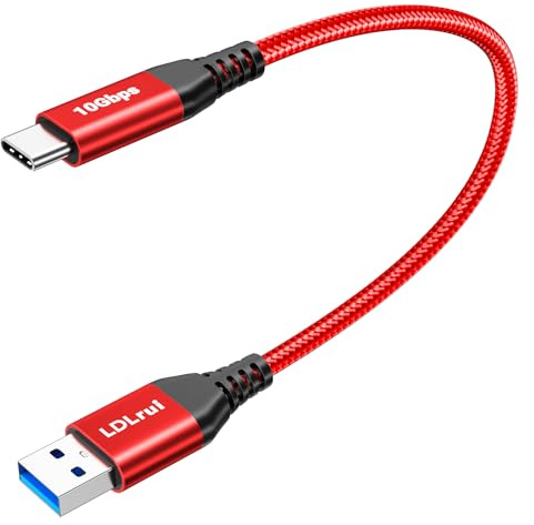 Câble USB A vers C, 10 Gbit/s USB 3.2 mâle vers mâle de type A vers type C pour le transfert de données, compatible avec disque dur, appareil photo, boîte de configuration et plus de 3.2 m