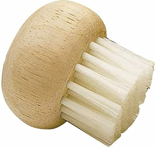 Vision4ever 1Pcs 5.5cm Wooden Mushroom Cleaning Brush Scrub Handy Smooth Wooden Handle Kitchen Easy to Use