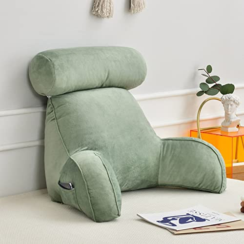 COYEUX Lesekissen,Großes Rückenkissen mit Armlehnen und Nackenstütze,Multifunktionale ​Rückenstütze,Ideal als Rückenstütze zum Lesen,Arbeiten,und Spielen auf dem Bett,Sofa,oder Couch,75×40×40cm