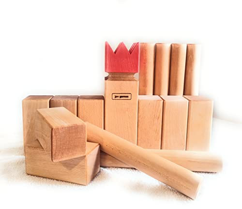jpv games Kubb Set Buche WM-Größe XXL
