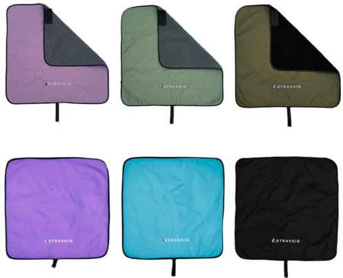 Wasserdichte Wickelunterlage für Outdoor-Wickelunterlage, kompakt, weich und wasserabweisend, mit Tragegurt, für Wassersport und Outdoor-Aktivitäten, 60 x 60 cm, Blaugrün