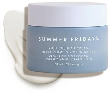 Summer Fridays Crème hydratante Rich Cushion pour le visage ultra volume + fond de teint hydrate intensément la peau