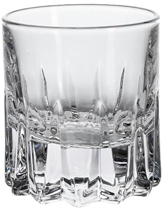 Verre à whisky à fond épais avec verre à whisky gravé et transparent - Coupe à whisky sculptée Wanhua