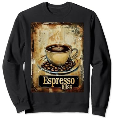 Espresso Bliss Tasse à café vintage aquarelle Barista Sweatshirt