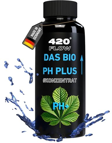 420Flow pH Plus Bio Konzentrat – pH-Regulierungsset für Hanf und Pflanzen, Vegan & umweltfreundlich, für optimale Nährstoffaufnahme und gesundes Wachstum (500ml)