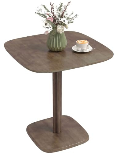 HOMCOM Table à Manger pour 4 Personne Style Moderne 70 x 70 cm Marron