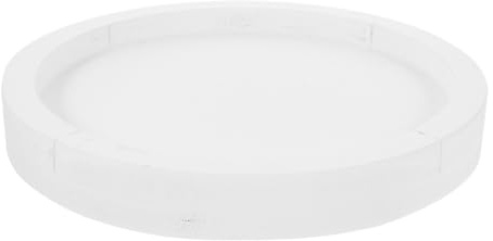 Toddmomy Vassoio Spessa Interno Bianco Rotondo Plastico Piante da in per e Raccolta Resistente Base Stabile Decorativi Acqua per Vasi