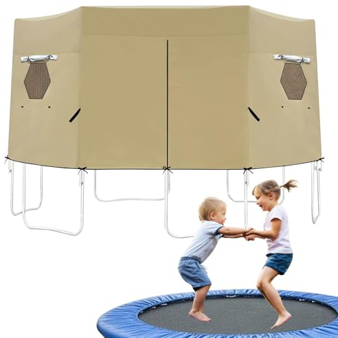 Rundes Gartentrampolin Zelt | Sonnenschutz Abdeckung Für Trampoline,wasserdichte Zusammenklappbare UV Blockierende Schattenplane Für Komfort Und Sicherheit