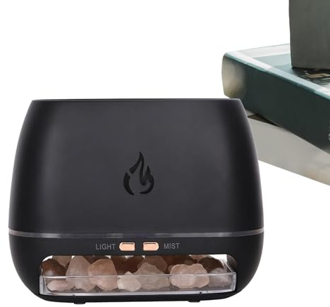 Ultraschall-Diffusor, Salzduftdiffusor mit Licht 7 Farben | Stimmungslicht mit Licht 7 Farben für Meditation, Yoga, Büro, Badezimmer, Spa und große
