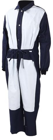 Yechiry Combinaison de Sablage, Combinaison de Travail de Toile de Peinture de Jet avec les Cuisses Renforcées de Coudes de Poitrine Hanches pour le Nettoyage de Peinture de Sablage de