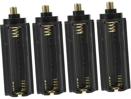 GALPADA Boîtier De Piles AAA 4 Pièces Noir pour Bricolage, Support De Batterie Pratique Compact, Organisateur De Batterie DIY pour Projets Et Jouets Faits Maison