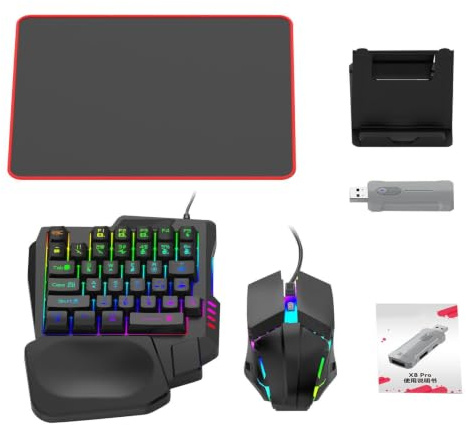Combo Tastiera e Mouse Ergonomici Wireless Ricaricabili Retroilluminati RGB | Set di Tastiera e Mouse con Retroilluminazione per Ufficio Casa Lavoro Codifica Programmazione Streaming Es