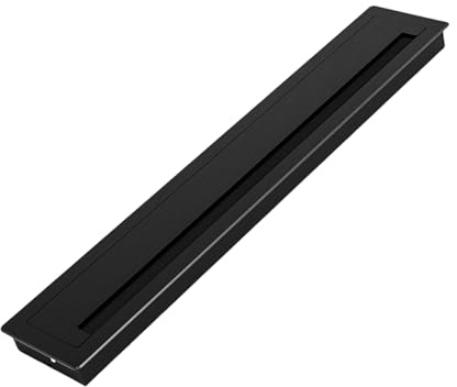 Office Desk Cord Passages Solution Metal Grommet With Brush Lining Rectangle Desk Grommet Multiple For Cable Organization Rectangle Cord Organizes