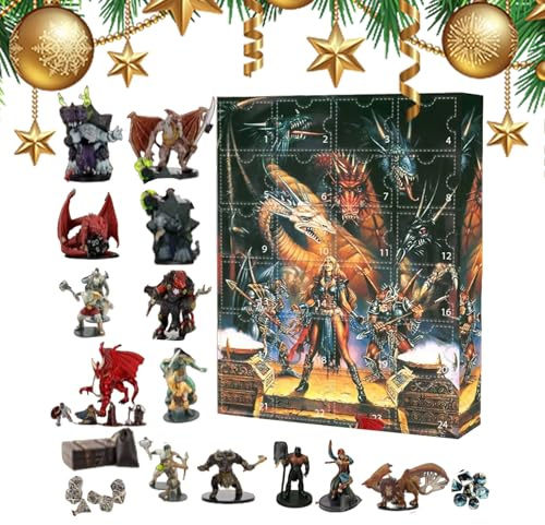 Adventskalender 2025 Anime, 24 Weihnachts Countdown Kalender, Spielezubehör Sammelobjekte Für Vitrine Bücherregal, Wohnzimmer Schreibtisch Spieler Liebhaber Party Urlaub