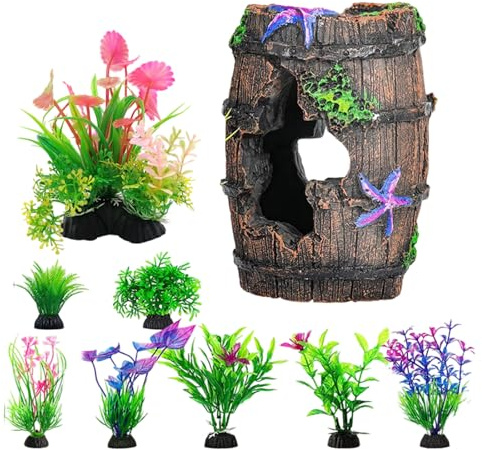 FANSHINUO Aquarien, Korallen, Riff-Set, Aquarien, Dekoration, Simulation, Korallen, Landschaft für Aquarien, Umgebung, Versteck, Fischhöhle