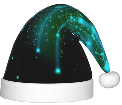 OKFSTY Weihnachtsmütze mit Sternen für Kinder, Mehrzweck-Weihnachtsmannmütze für Partys und festliche Veranstaltungen