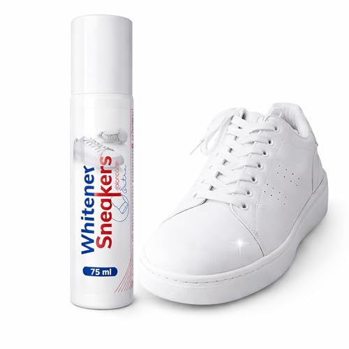 topolenashop Sbiancante per Scarpe e Pelle Bianca 75 ml con Spugnetta Applicatrice – Bianchetto Rigenerante per Sneakers, Scarpe, Borse e Cinture – Rinnova, Protegge e Ravviva il Bianco 8609972