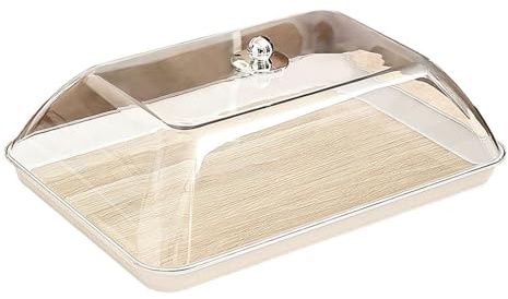 Sharplace Cake Stand con Campana Trasparente Vassoio Portatorta Piatto per Dolci Porta Pane Dessert Adatto per Party Matrimonio Celebrazioni Bar Tavola Decorazi, L