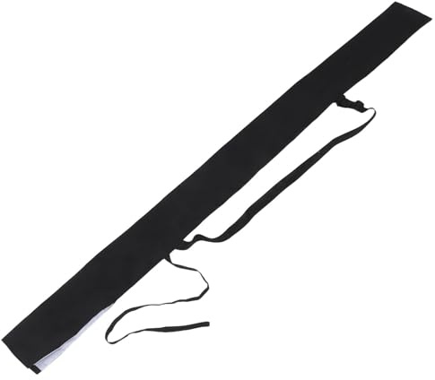 TOGEVAL Bolsa para Espada Taichi de Tela Negra, con Correa Ajustable para Transporte Cómodo, 2 Fundas para Espadas de Kung Fu y Esgrima, Adecuado para Artes Marciales, Entrenamiento