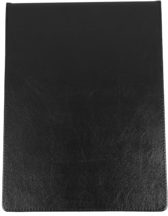 ibasenice Porte-documents à Pince en Pu Noir A4 Porte-stylo Réutilisable, Organisateur de Documents Pratique pour Tableau à Dessin et Dossiers Professionnels