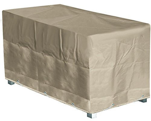GREEN CLUB Housse de Protection Table de Jardin Rectangulaire Haute qualité Polyester L 240 x l 110 x h 70 cm Couleur Beige