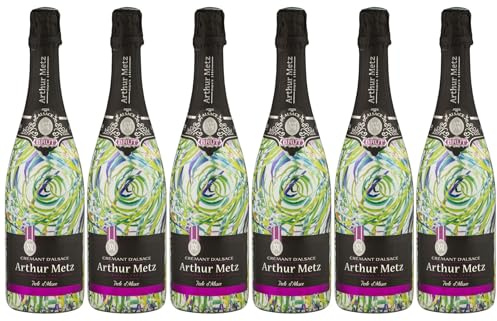 Arthur Metz - Crémant Blanc d'Alsace Brut, Méthode traditionnelle, vieilli sur lattes (6 x 0,75 L)