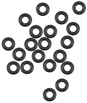 Guarnizioni O-ring in gomma nitrile 3 mm diametro interno 6,6 mm OD 1,8 mm larghezza guarnizione rotonda 20 pezzi