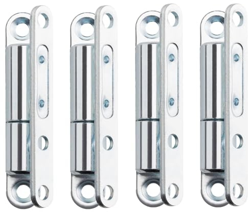 SOTECH 4 Stück Türbänder Aufschraubband 15 x 83 mm Scharnier Renovierband für Innentüren zum Aufschrauben (Stahl verzinkt)