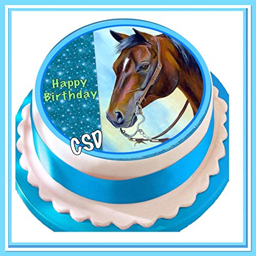 Tortenaufleger Pferd 09, Zuckerpapier, Tortenbild, Geburtstag