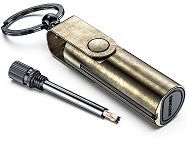Permanent Match, Waterproof Forever Match Survival Fire Starter Keychain Lighter