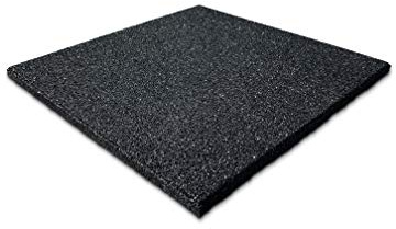 LANDGRID Kindermatte Schwarz 50x50x2,5cm Gymnastikmatte Kinderturnmatte Spielmatte Gummimatte