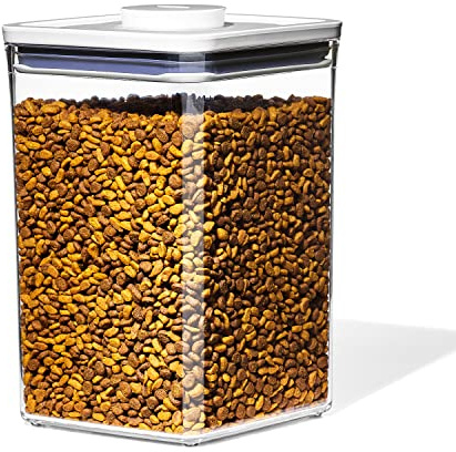 OXO Good Grips Pet POP Behälter – 4,2 l mit Schaufel | Ideal für bis zu 1,8 kg Hundefutter oder 1,6 kg Katzenfutter | luftdichter Aufbewahrungsbehälter | BPA-frei