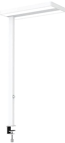 MAUL LED-Klemmleuchte MAULjaval sensor | Dimmbare Arbeitsplatzleuchte mit Klemmfuß fürs Büro | Energiesparende und komfortable Lampe mit Tischklemme mit 4000K Farbtemperatur | Weiß