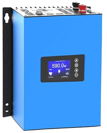 Y&H 600W Netzgekoppelter Wechselrichter mit Leistungsbegrenzer DC26-60V Solareingang AC230V, 600W Solar-Terrassenkraftwerk,LCD-Display,WiFi-Kommunikation