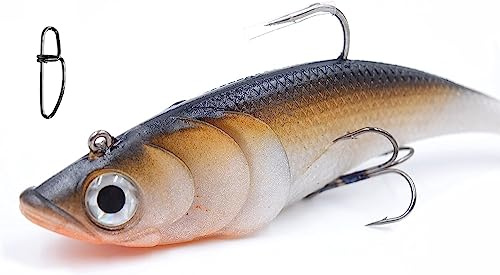 Gummifisk förbluftad uppsättning 20 cm, 105 g, drag för konstgjort bete från Behr Big Bait gädda, waller, torsk + gratis snap (set #4)