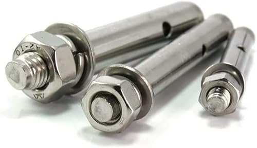 Ankerbolzen, Wandbolzen, M6 M8 M10 304 Edelstahl Expansionsschraube Anker Durchgangsschraube M6 Expansionsschraube Schraube (1 Stück) (Abmessungen: M6X50) (Größe: M8X100) (Größe: M6X60) ( Size : M10X6