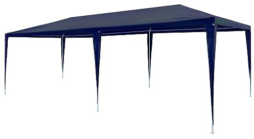 GuyAna Partyzelt 3x6 m PE Blau Kuppelzelt Party Pavillon Aufblasbar Pavillon Faltbar