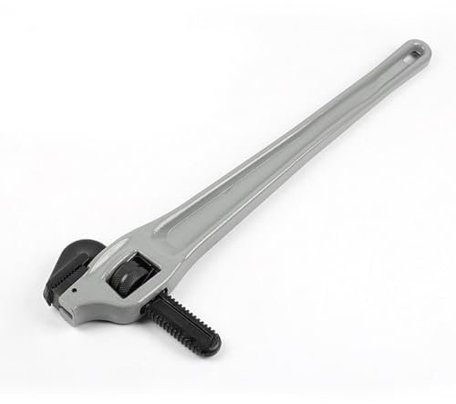 Hyuduo Verstellbarer, Versetzter Rohrschlüssel, Professioneller, Leichter Schraubenschlüssel aus Aluminiumlegierung, I-Träger-Griff, Hervorragende Greifkraft für Professionelle (24 Zoll
