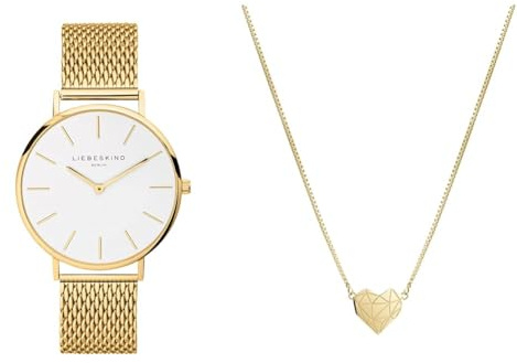 LIEBESKIND BERLIN Damen Armbanduhr – 38 mm rundes Gehäuse – Quarzuhr mit Leder- oder Mesharmband – 5 ATM wasserdicht – Alltagstauglich & stilvoll – Verschiedene Farben