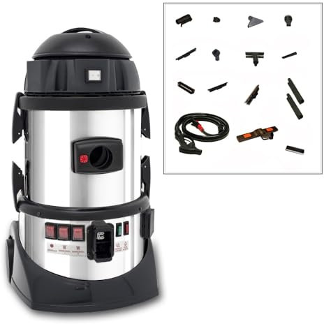 EOLO Appareil Multifonction Professionnel LP05 V4 Aspire Nettoie Assaini Nettoyeur Vapeur Ecologique Puissant Antibactérien Filtre Lavable A++ Garantie 5 ans
