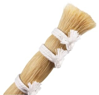 YoungMonic New Natural Bow Hair - Coda di cavallo bianca di alta qualità per violoncello, viola, violino, riparazione arco 80-85 cm, 250 g (250 g)