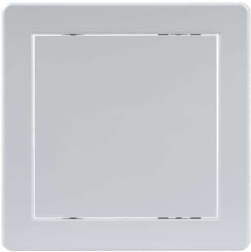 Vent Systems 6 x 6 Inch / 150 x 150 mm (Cut-Out) Access Panel - Easy Access Doors - ABS Plastic - Access Panel for Drywall, Wall and Ceiling Electrical and Plumbing Service Door Cover
