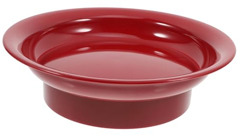 OUNONA Bol Frutero Rojo De Baquelita De 25 Cm, Cuenco Decorativo Para Fruta y Dulces, Plato Para Ofrendas y Fiestas, Frutero Grande Ligero y Fácil De Limpiar Para Uso Doméstico y Ritual