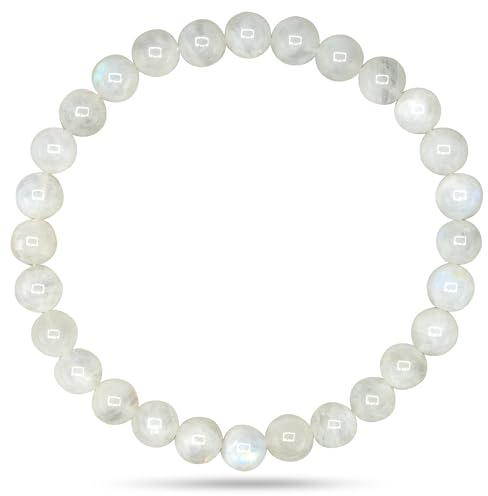 PURAJA Edelstein Armband aus echtem Naturstein | 6mm Kugelarmband aus hochwertigen Mineralien