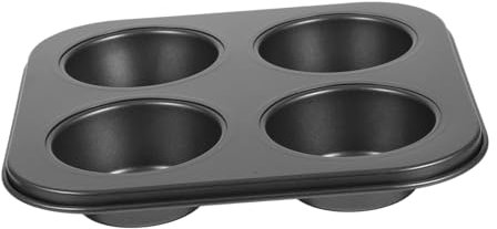 Cabilock 4griglie Teglia Muffin in Antiaderente Scomparti Resistente Alte Temperature Per Forno Casa e Pasticceria Stampo Cupcake Vassoio Bakeware Per Dolci